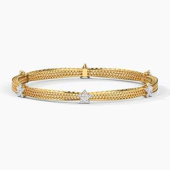 Blossom Mesh Diamond Bangle