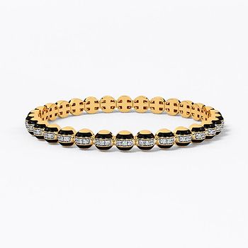 Bungee Beads Diamond Bangle