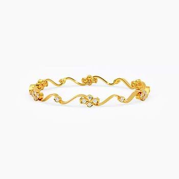 Kavarcci 22k Gold and Diamond Bangle