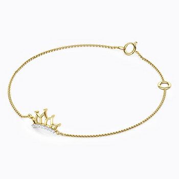Amra Crown Kids' Diamond Bracelet For Kids