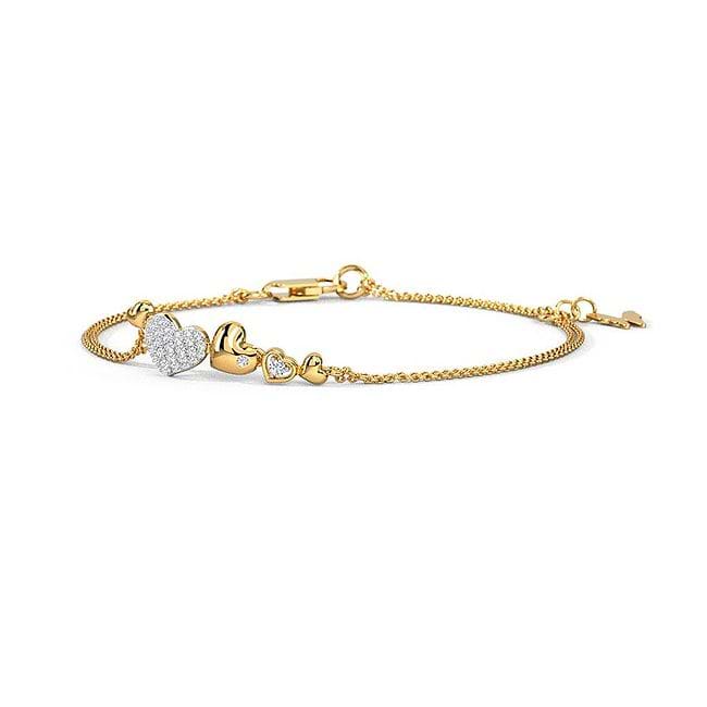 Buy Diamond Bracelet in 18KT Yellow Gold Online