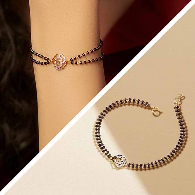 Artificial mangalsutra bracelet online outlet