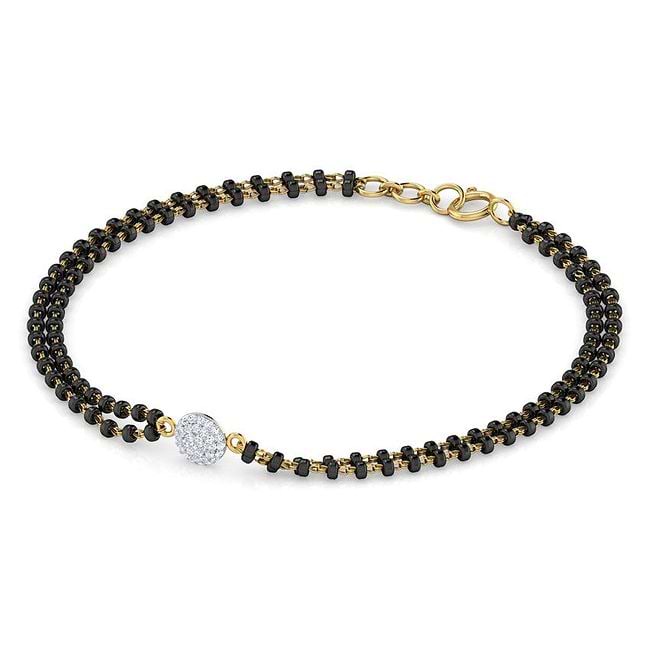 Mangalsutra bracelet diamond clearance