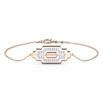 Metro Zigzag Diamond Bracelet