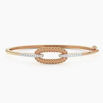 Edgy Twill Diamond Bracelet