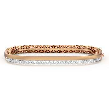 Modern Interlaced Diamond Bracelet
