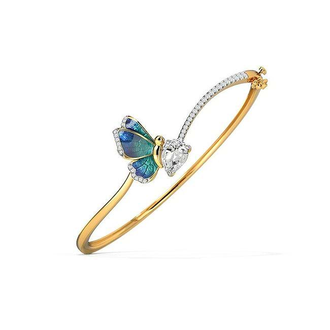 Blue Butterfly Gold Bracelet - Gratinsta