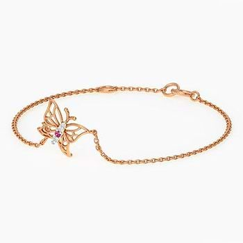 Butterfly Kids' Diamond Bracelet