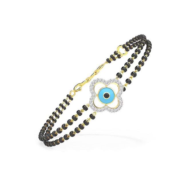 Mangalsutra bracelet evil eye discount