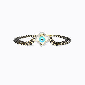 Leena Evil Eye Diamond Mangalsutra Bracelet