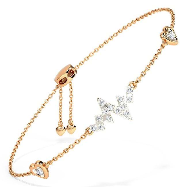 Diamond heartbeat bracelet shop