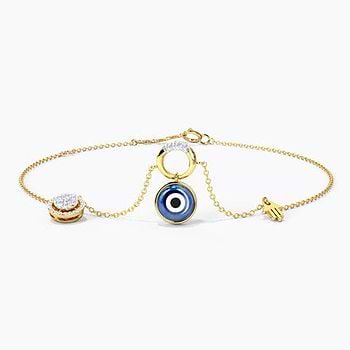 Hamsa Evil Eye Gemstone Bracelet