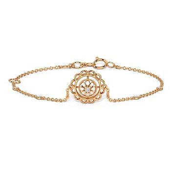 Enchanting Floral Diamond Bracelet
