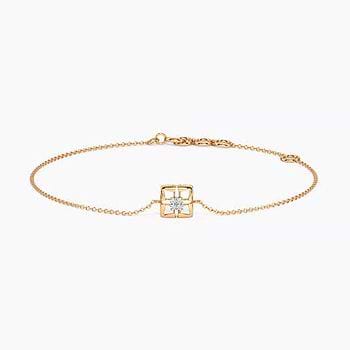 Delicate Quad Diamond Bracelet