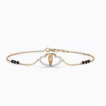 Hazel Diamond Mangalsutra Bracelet