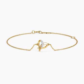 Ivory Heart Diamond Bracelet