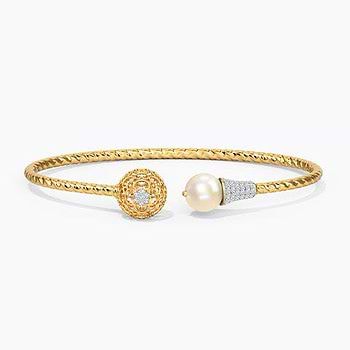 Delina Ornate Pearl Bracelet