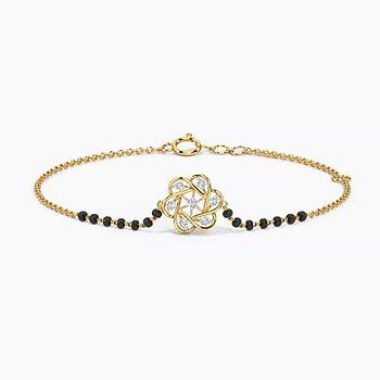 Bhavini Diamond Mangalsutra Bracelet