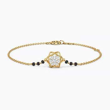 Hemani Diamond Mangalsutra Bracelet