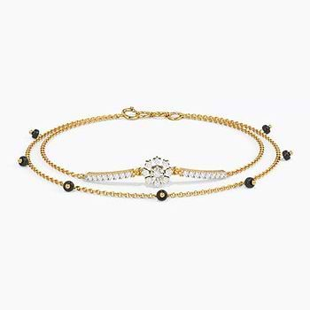 Maanvi Diamond Mangalsutra Bracelet