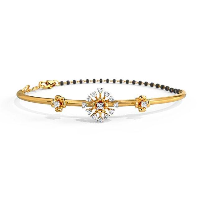 Buy Svasti Diamond Mangalsutra Bracelet Online | CaratLane