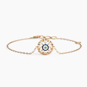 Grandiose Evil Eye Gemstone Bracelet