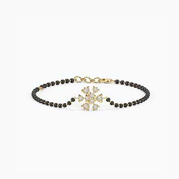 Astoria Tulip Diamond Mangalsutra Bracelet