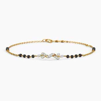 Dityaa Diamond Mangalsutra Bracelet