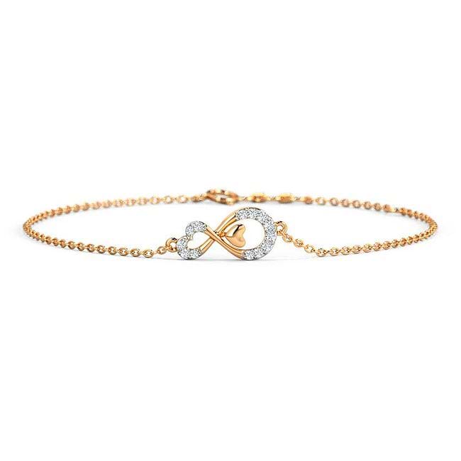 Entwined heart bracelet on sale
