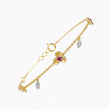 Adhira Floral Gemstone Bracelet