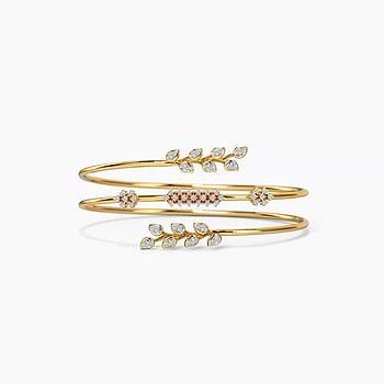 Alisha Floral Diamond Bracelet For Women