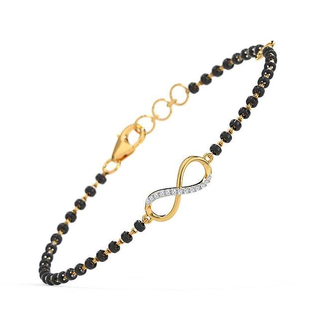 Hand mangalsutra diamond best sale