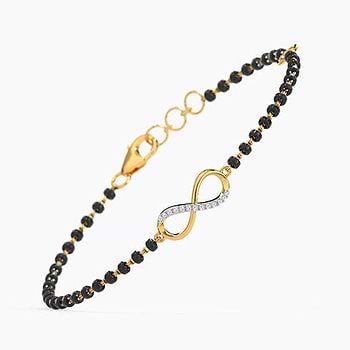 Obi Infinity Diamond Mangalsutra Bracelet