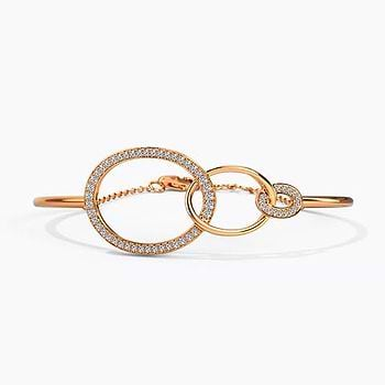 Twinkling Twine Diamond Tube Bracelet