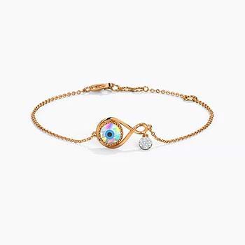 Infinity Evil Eye Chain Bracelet