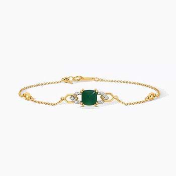 Glitter Gemstone Adjustable Bracelet 