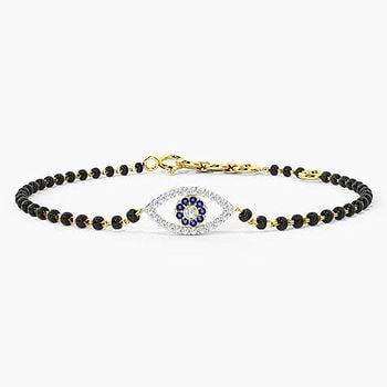 Mystic Evil Eye Diamond Mangalsutra Bracelet