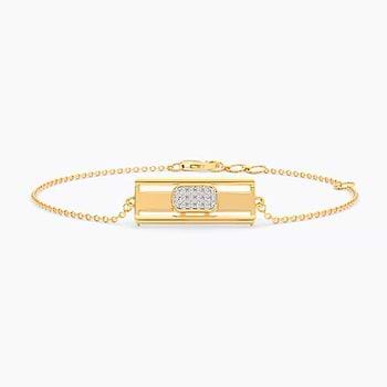 Snug Slider Personalised Diamond Chain Bracelet