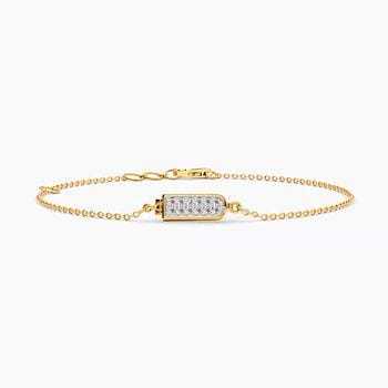 Secret Spark Personalised Diamond Chain Bracelet