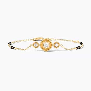 Radiant  Quad Diamond Mangalsutra Bracelet