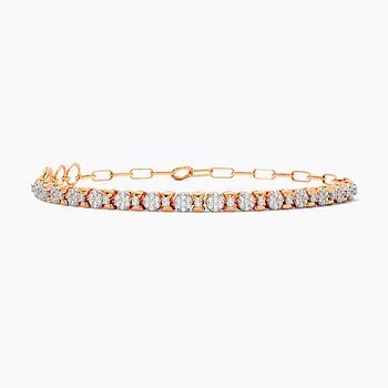 Cluster Trail Diamond Bracelet