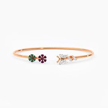 Vibrant Butterfly Gemstone Bracelet