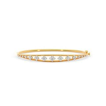 Parallel Spark Diamond Oval Bracelet
