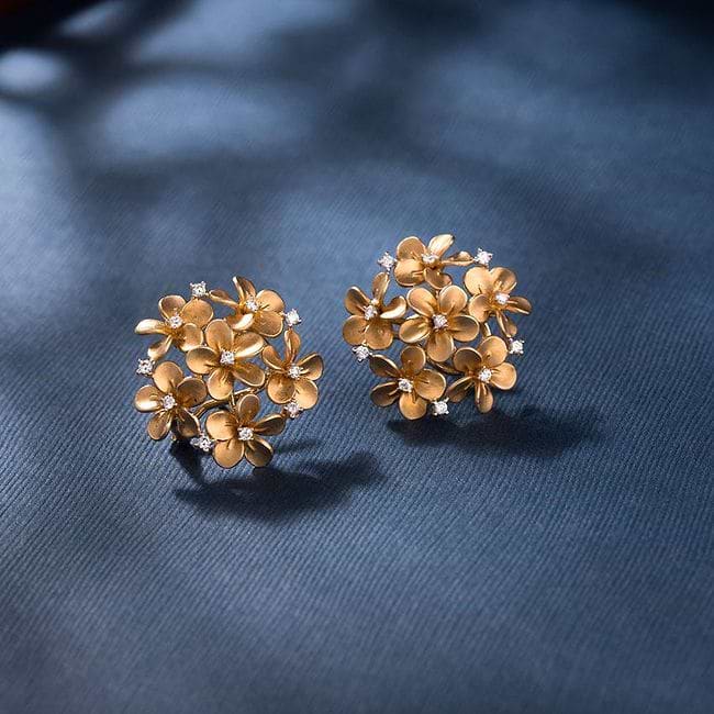 その他 plumeria Hawaiian Sterling 925K Silver Triple Plumeria CZ Gem Toe