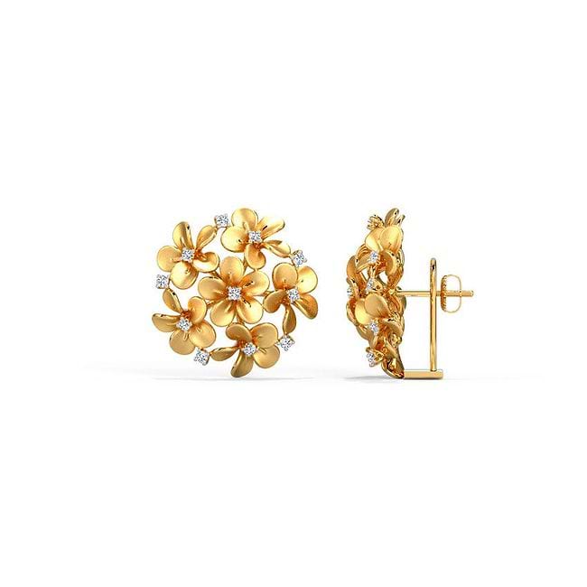 その他 plumeria Hawaiian Sterling 925K Silver Triple Plumeria CZ Gem Toe