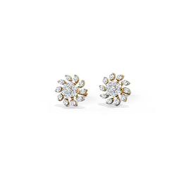 Shop Sparkling Star Diamond Stud Earrings Online CaratLane US