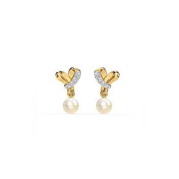 Furl Love Pearl Stud Earrings