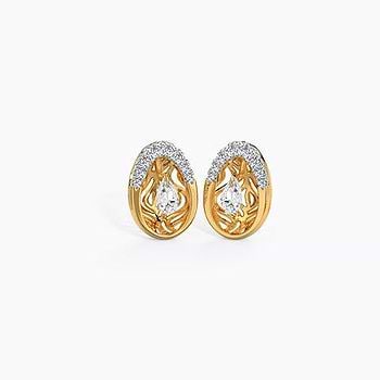 Zeina Gemstone Stud Earrings