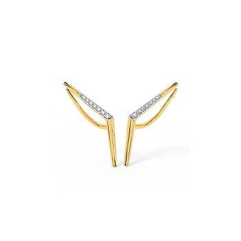 Mighty Diamond Ear Cuff Earrings