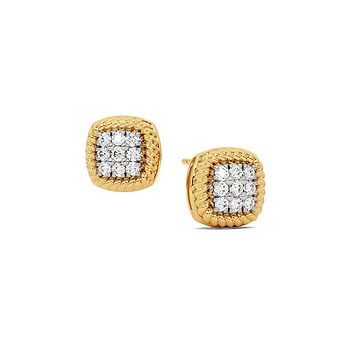 Tiny Diamond Stud Earrings